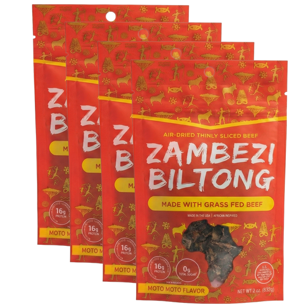 The Heat Lover's Pack - 4x (2oz Moto-Moto Flavored Biltong)