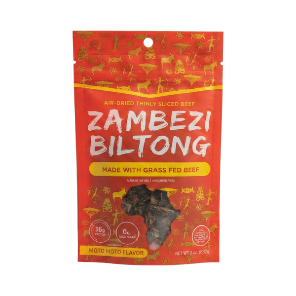 Zambezi Biltong Thin Sliced Beef - Moto Moto (Spicy) Flavor