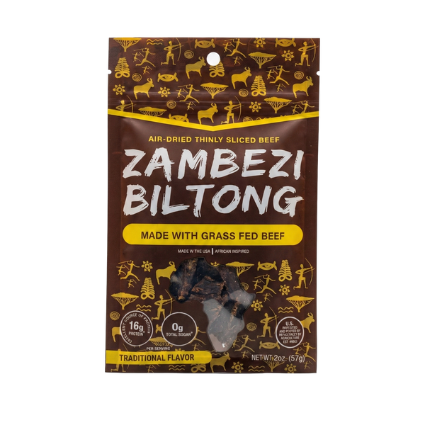 Zambezi Biltong Thin Sliced Beef - Traditional Flavor